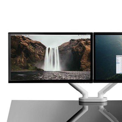 Herman Miller neu verpackt - Dual Flo Monitorarme (weiß)