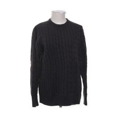 Old Navy, Strickpullover, Größe: M, Grau, Einfarbig, Zopfstrick, Damen #7ZE