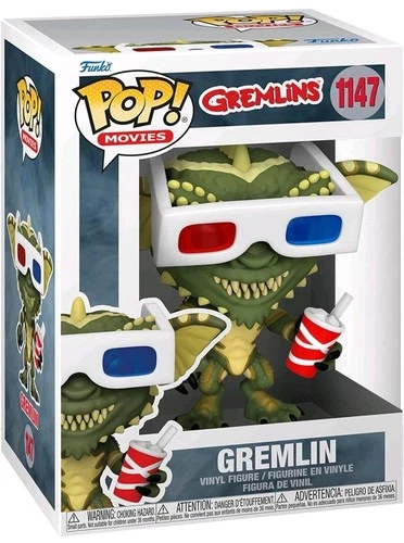 Funko Pop! Movies Gremlins GREMLIN with 3D Glasses Varient - Series 8 #1147 NEW!