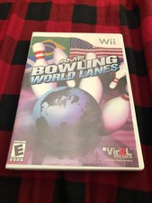 AMF Bowling World Lanes Nintendo Wii 2008 Case Manual Disc Tested Works Great