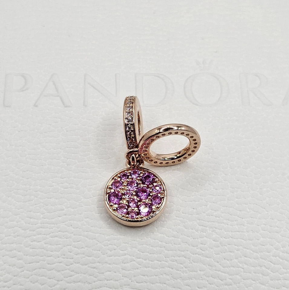 🎁Authentic Pandora ROSE SPARKLING DANGLE CHARM - Image 2 of 4