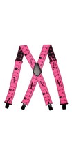 Black And Fluorescent Ruler Suspenders Heavy Duty Material Metric Print Elastic