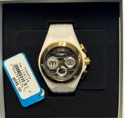 TechnoMarine Women's TM-118134 Cruise California 40mm Gold White Strap & Cover