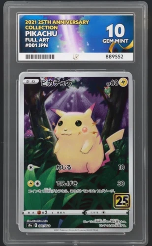 ACE 10 Pikachu 001/028 Pokemon Japanese 25th Anniversary 2021 Full Art