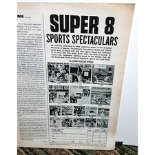 1972 Sports Illustrated Super 8 Sports Movies Print Ad vintage 70s