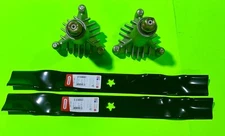 42" Deck Riding Mower Spindles and Mulching Blades Combo 130794 134149