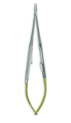 Jacobson NH, 7'', Straight Tungsten Carbide Serratd Jaw, with Lock, Round Handle