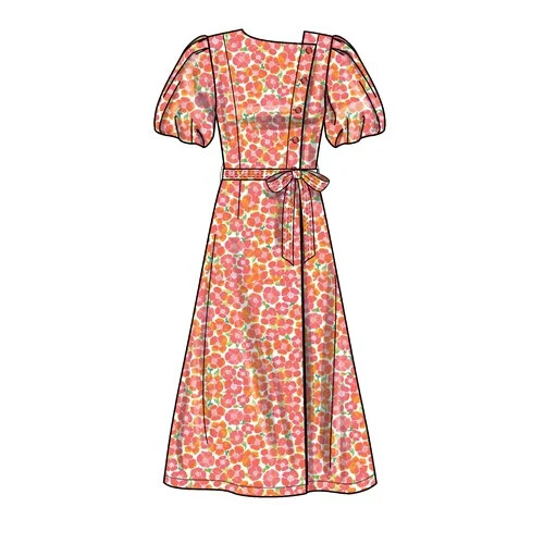 Abito donna donna modello cucito NUOVO LOOK 6694 Misses Plus 6-16 - Foto 4 di 6