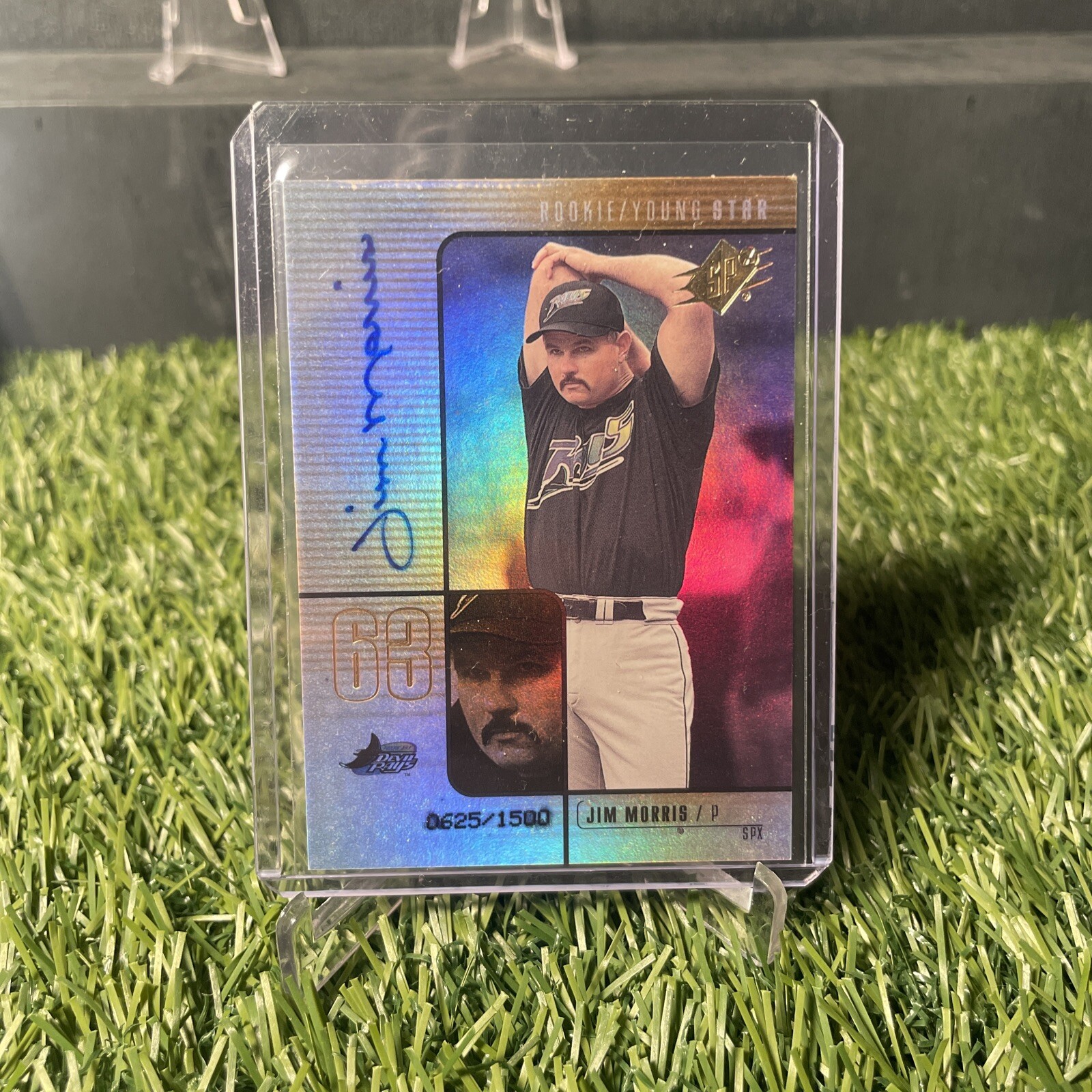 2000 SPx Jim Morris Auto /1500 #105 Baseball Tampa Bay Devil Rays
