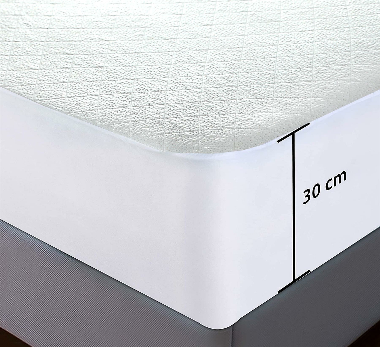 Waterproof Bamboo Quilted Mattress Protector Topper Extra Deep Bed Covers Sheet