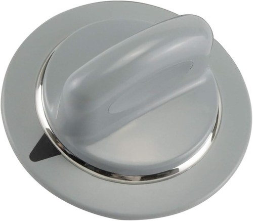WE1M964 Timer Knob with Metal Ring (Gray) Compatible With AP4980845, 1811122 - Picture 4 of 6