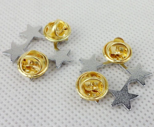 WW2 UN PAR DE OFICIALES DEL EJÉRCITO MILITAR DE EE. UU. 5 ESTRELLAS RANGO GENERAL INSIGNIAS PIN Foto 3 de 3