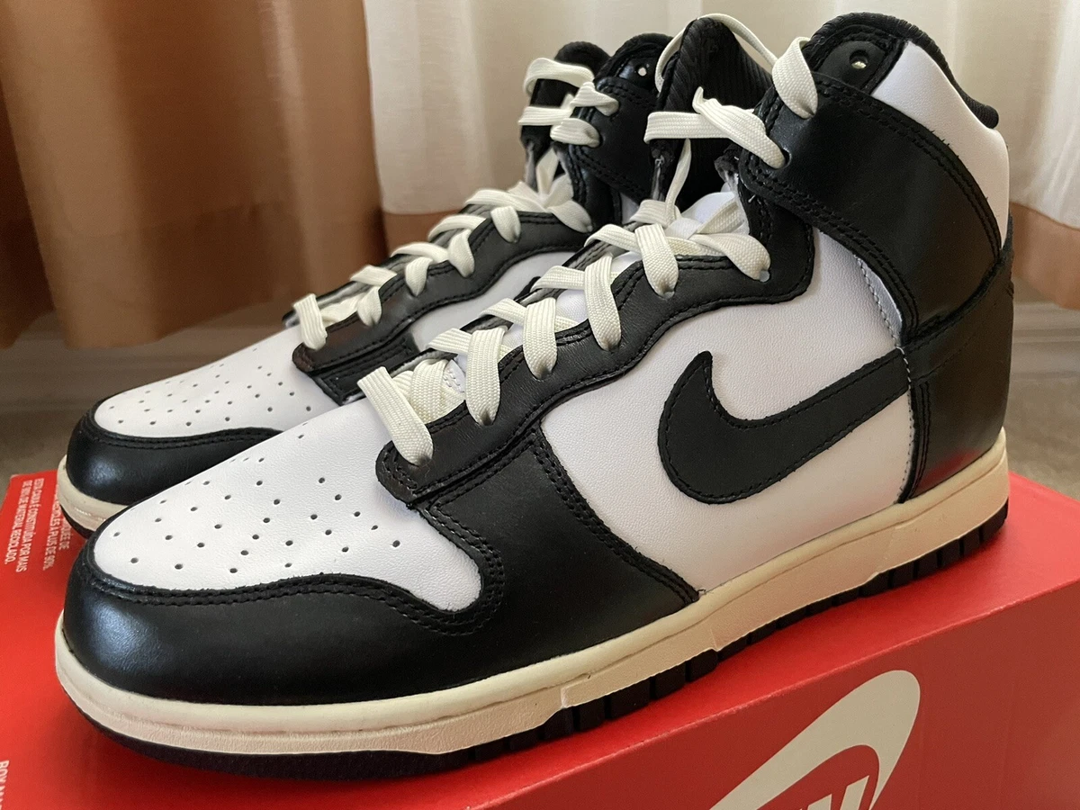 Nike Dunk High ‘Vintage Black’ DQ8581-100 Women’s Size 10 No-Lid