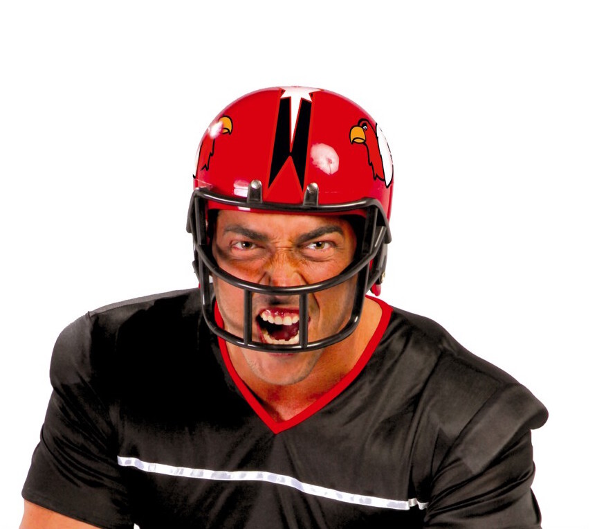 adult plastic football helmet American Football Helmet Fancy Dress Adults Sports Team Plastic Costume