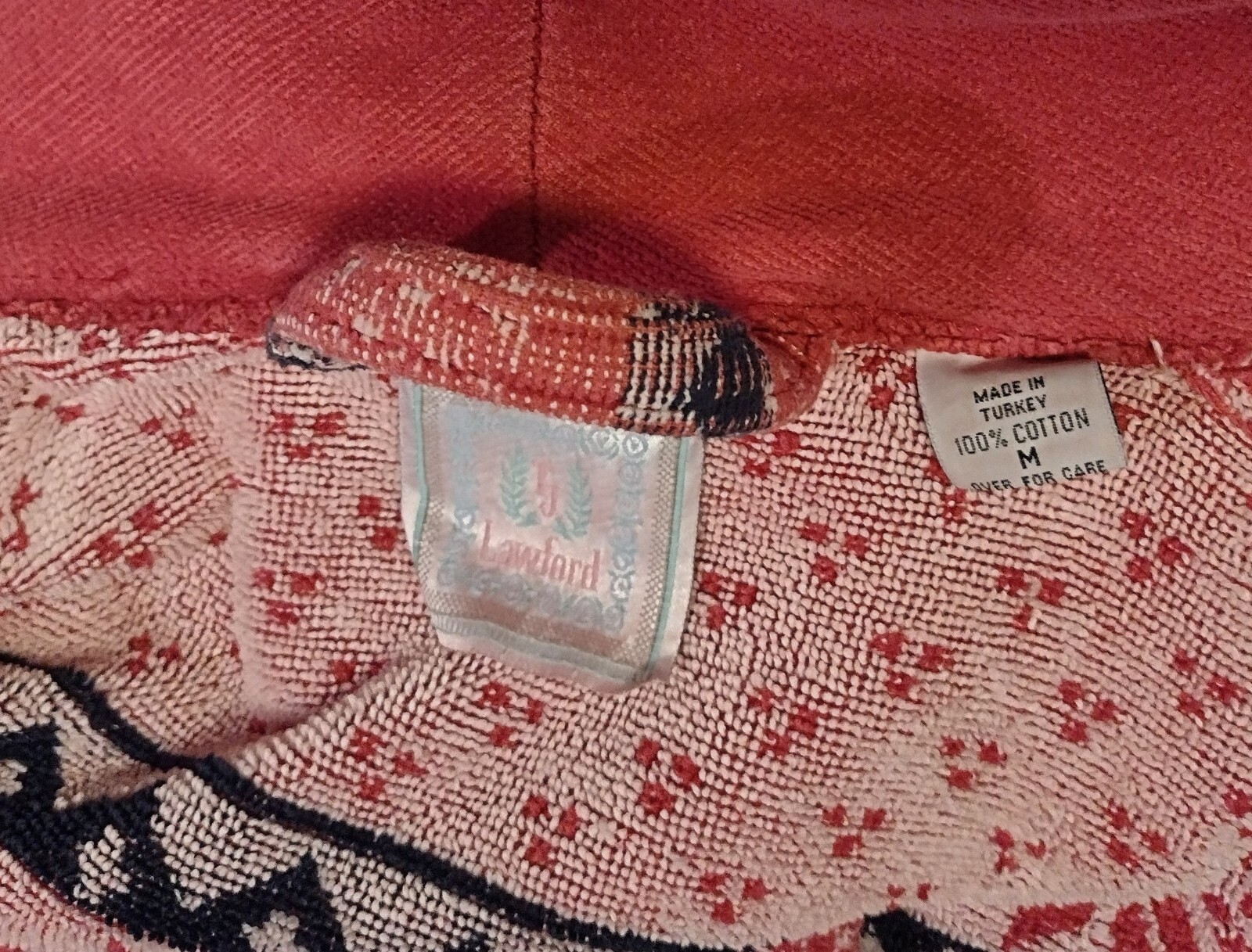 VINTAGE TJ LAWFORD ARCTIC HEAVY TURKISH COTTON TERRY CLOTH WOMENS ROBE