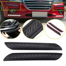 UK 2PCS Car Bumper Corner Protector Guard Cover Anti Scratch Rubber Sticker HOT