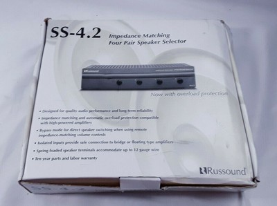 russound impedance matching speaker selector