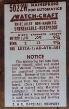 Bumper automatic vintage Jaeger Lecoultre watch 476 481 12A 12AD mainspring NOS