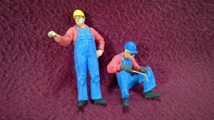 #21 PREISER G-SCALE FIGURE(S) - 45076 MODERN US TRACK RAIL WORKERS | eBay