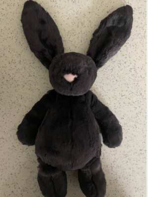 Jellycat Bashful Inky Bunny Medium – Baby Comfort Plush Toy