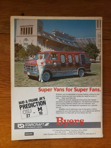 1984 Ohio State Buckeyes vs Michigan Wolverines Football Program VG - Picture 2 of 5