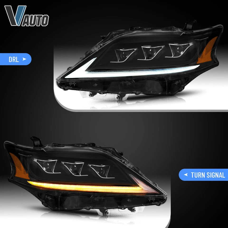 Faros LED VLAND para Lexus RX 350/450h 2013-2015 azul dinámico DRL secuencial Foto 4 de 4