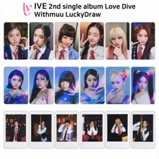IVE 2nd Single Album Love Dive Official WithMuU Lucky Draw Photocard KPOP K-POP