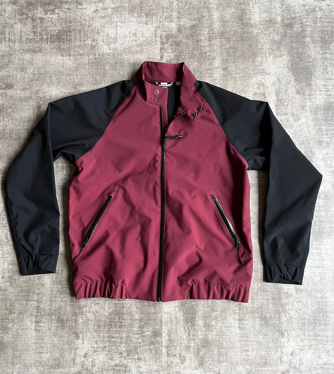 Burgundy Harrington Jacket