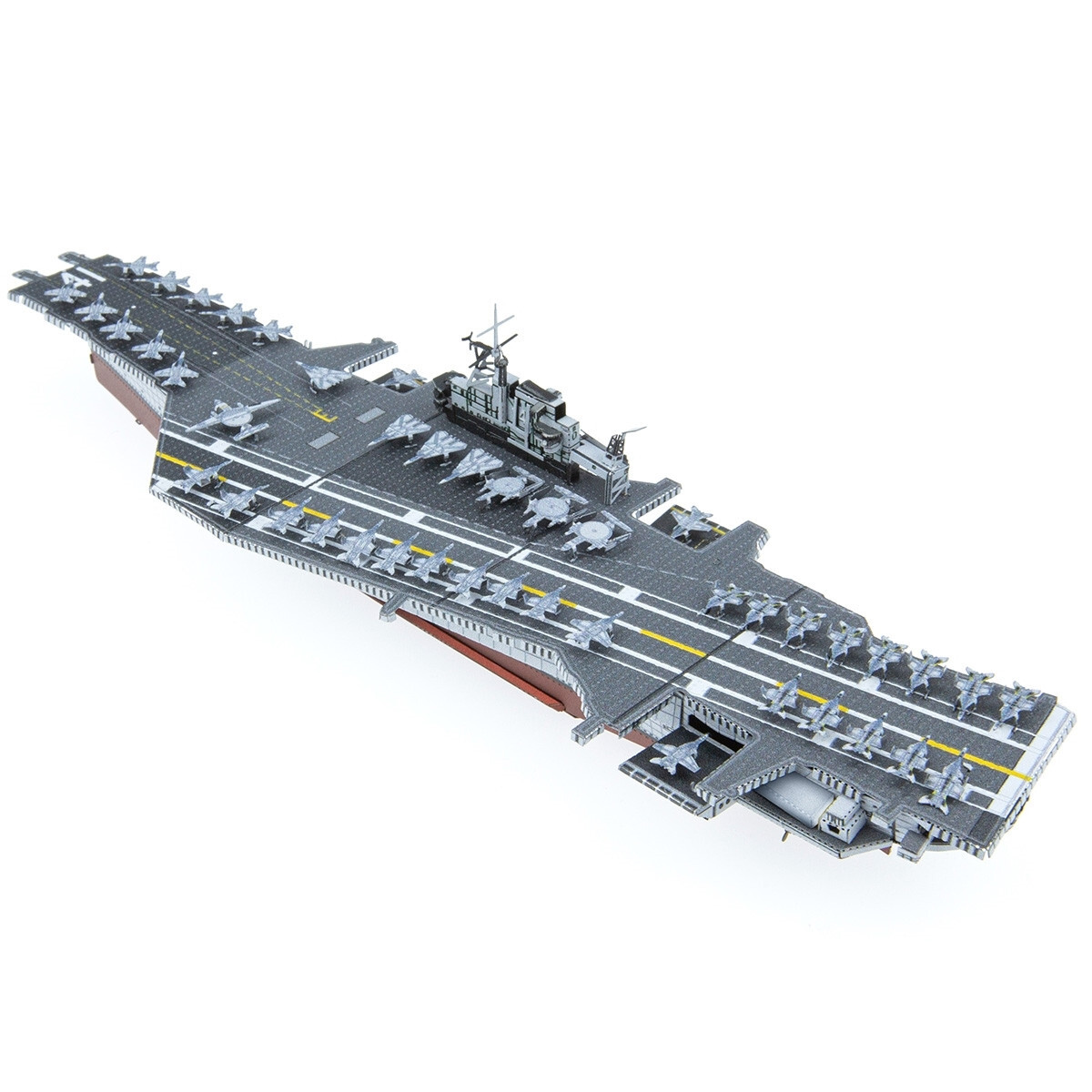 Fascinations ICONX USS MIDWAY US Naval Aircraft Carrier 3D Metal