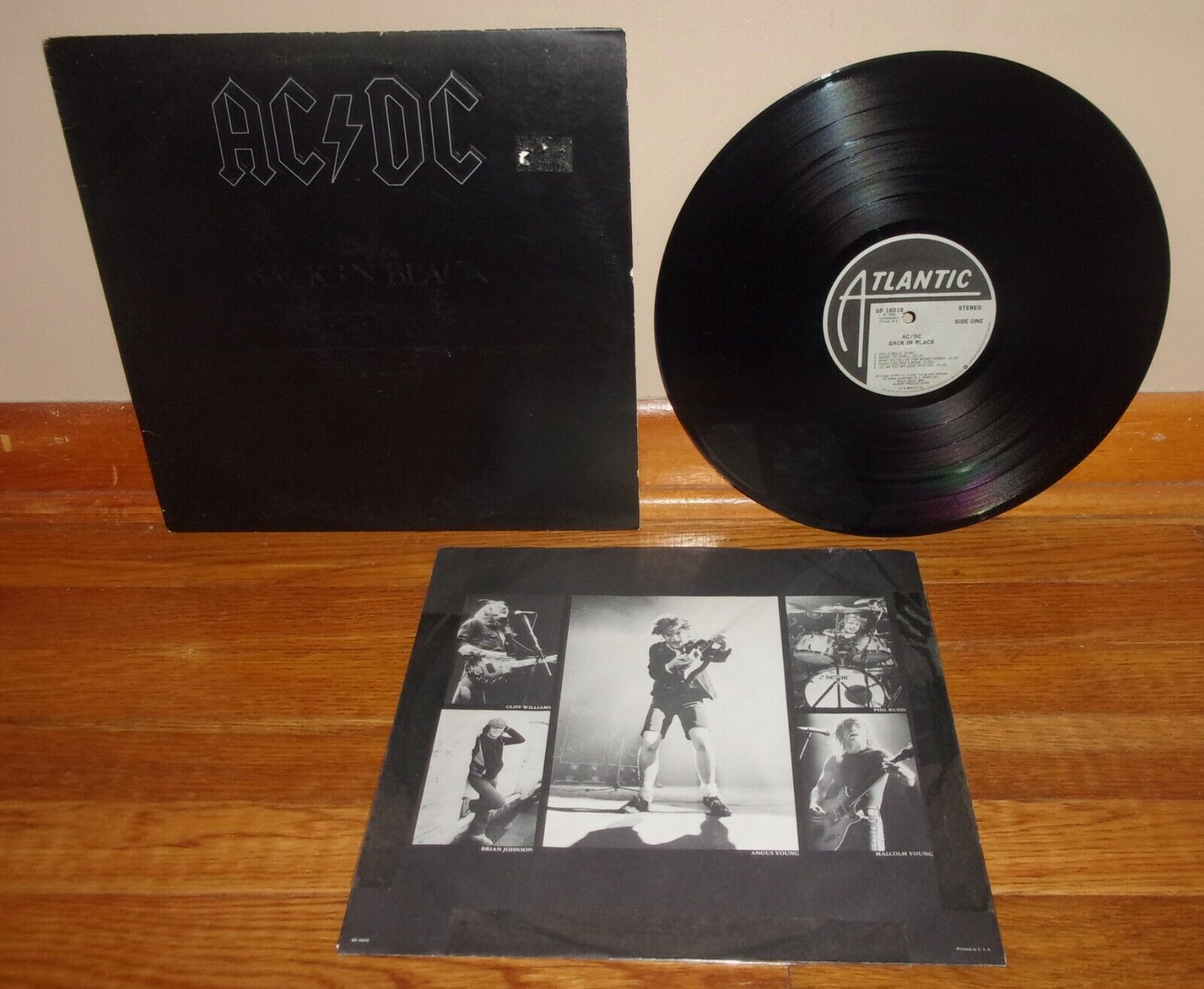 AC / DC-Back in Black-1980 Atlantic SD 16018 1st Pressing Richmond-NEAR MINT- lp