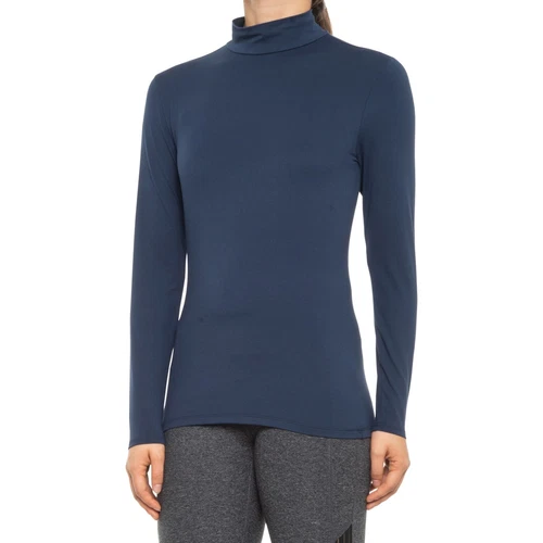 NEW 32 Degrees Cozy Heat Blue Indigo Iris Long Sleeve Mock Neck Base Layer XL