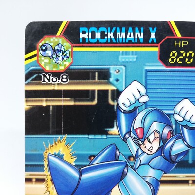 ロックマン ROCKMAN MegaMan カードダス 21枚 平成レトロ 8 Rockman X MEGAMAN X Ⅿega (Rock) man X CAPCOM 1995 MADE IN JAPAN