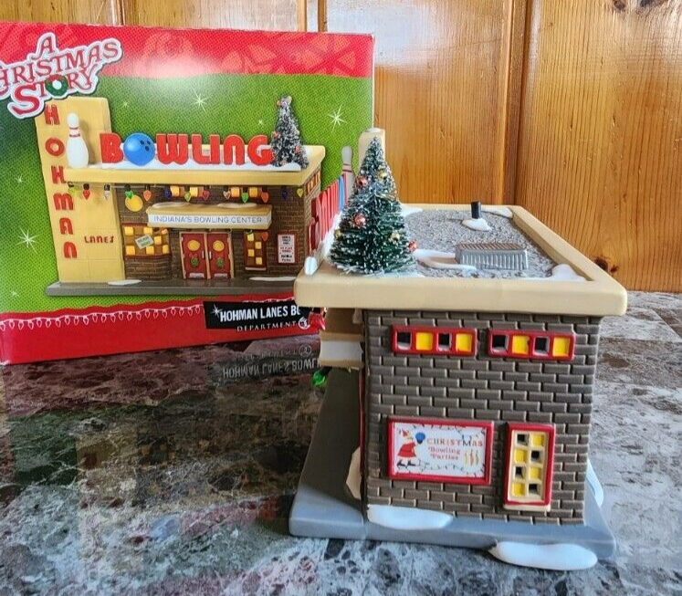Department 56 A Christmas Story Village Hohman Lanes Bowling eBay