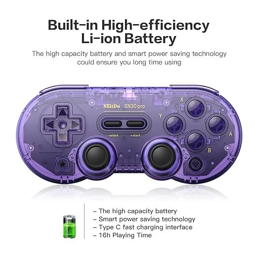 8Bitdo SN30 Pro Bluetooth Gamepad for Switch Steam Mac PC Android Windows MacOS - Image 4 of 4