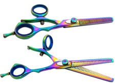 18T22B Swivel Thumb Titanium Hair Thinning Shear Scissor 6.5" USA SELLER