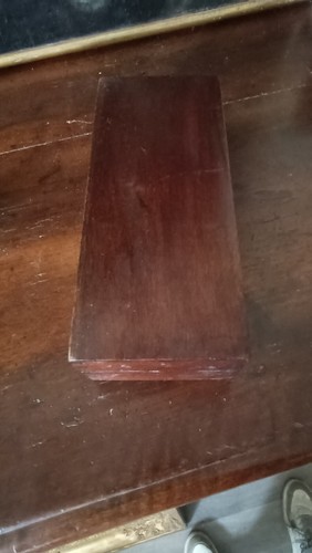 Box Antique Veneer Mahogany Nineteenth Century - Picture 5 of 7