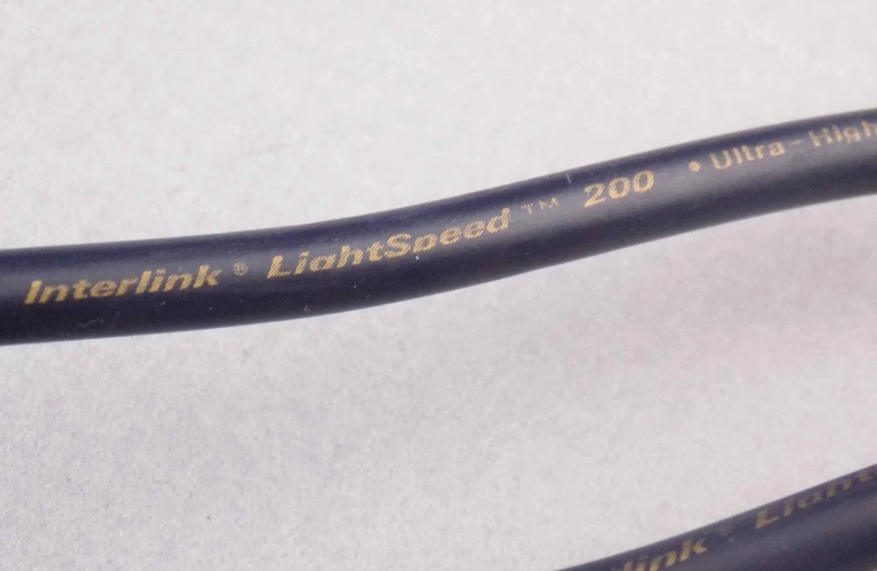 Interlink LightSpeed 200 Monster CHOOSE COLOR/LENGTH, Fiber Optic Toslink Cable - Image 3 of 4