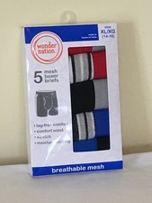 New Wonder Nation Boys Breathable Mesh Boxer Briefs Underwear 5pair/pack