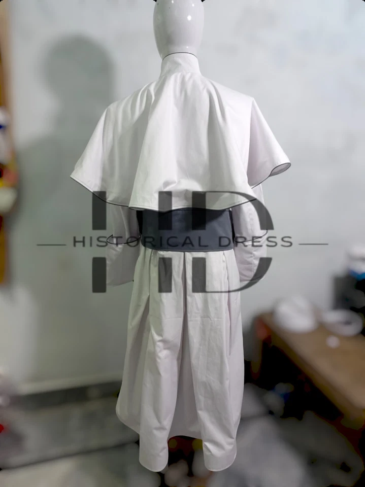 Nueva bata de clero de algodón para hombre, bata de geneva, bata de clero, lon de un solo pecho Foto 2 de 4