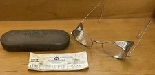 Vintage Motorcycle Wilson Goggles Style Glasses B119 B Bridge in Tin Case