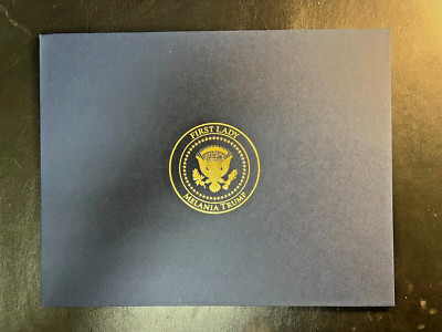 Official White House  - First Lady Melania Envelope - 11.5 x 9 inches -Blue- New