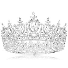 Queen Crown for Women Crystal Tiara and Crown for Girl Rhinestones Hair Acces...
