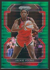 Jackie Young 2022 Panini WNBA Prizm Green Pulsar 9/25