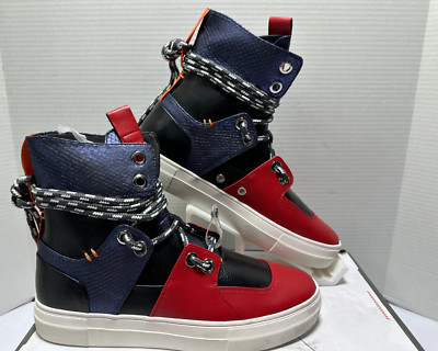 Stryder J75 High-Top Sneakers By Jump Men's Size 10 Red Cobalt New X008M-R06