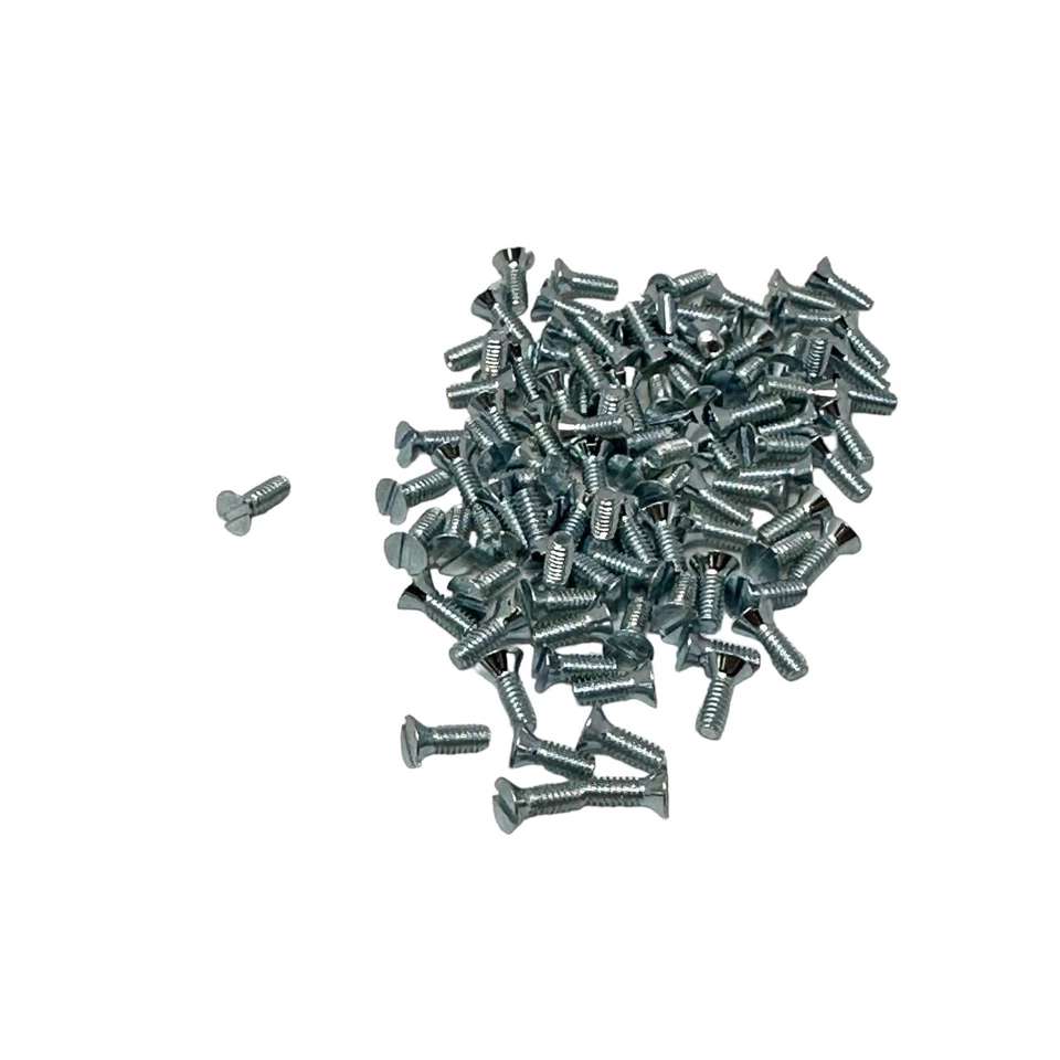 Tornillos de máquina Keystone Electronics 534-9555 de acero planos de 1/4" de longitud 2-56 roscas Foto 2 de 4