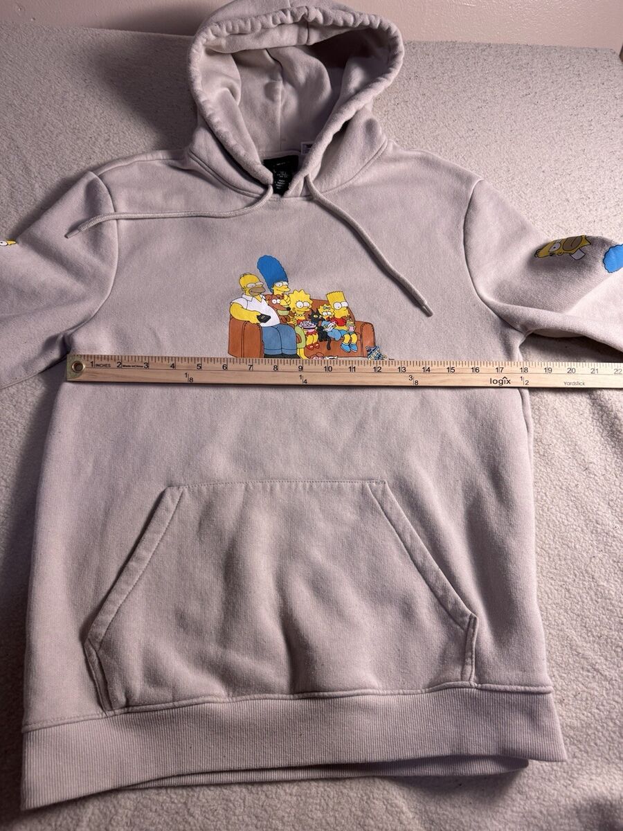 Simpsons Hoodie Adult Small H&M Sweatshirt Pullover Simpsons Hoodie Adult Small H&M Sweatshirt Pullover