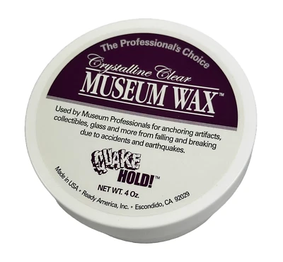 MELODY JANE Dolls House Clear Museum Wax for Holding Miniatures & Collectables in Place 4oz
