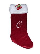 Home by Rite-Aid 20" Monogram Stockings Letters C~ Brand New