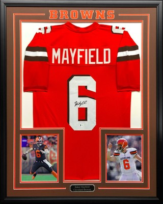 baker mayfield autographed jersey