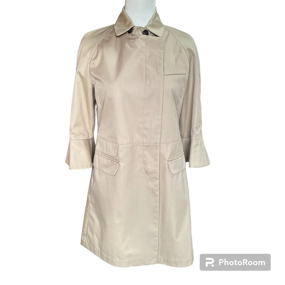 BRUNELLO CUCINELLI long coat trench coat Jacket Women Size 40 beige Italy